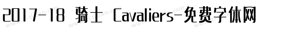 2017-18 骑士 Cavaliers字体转换